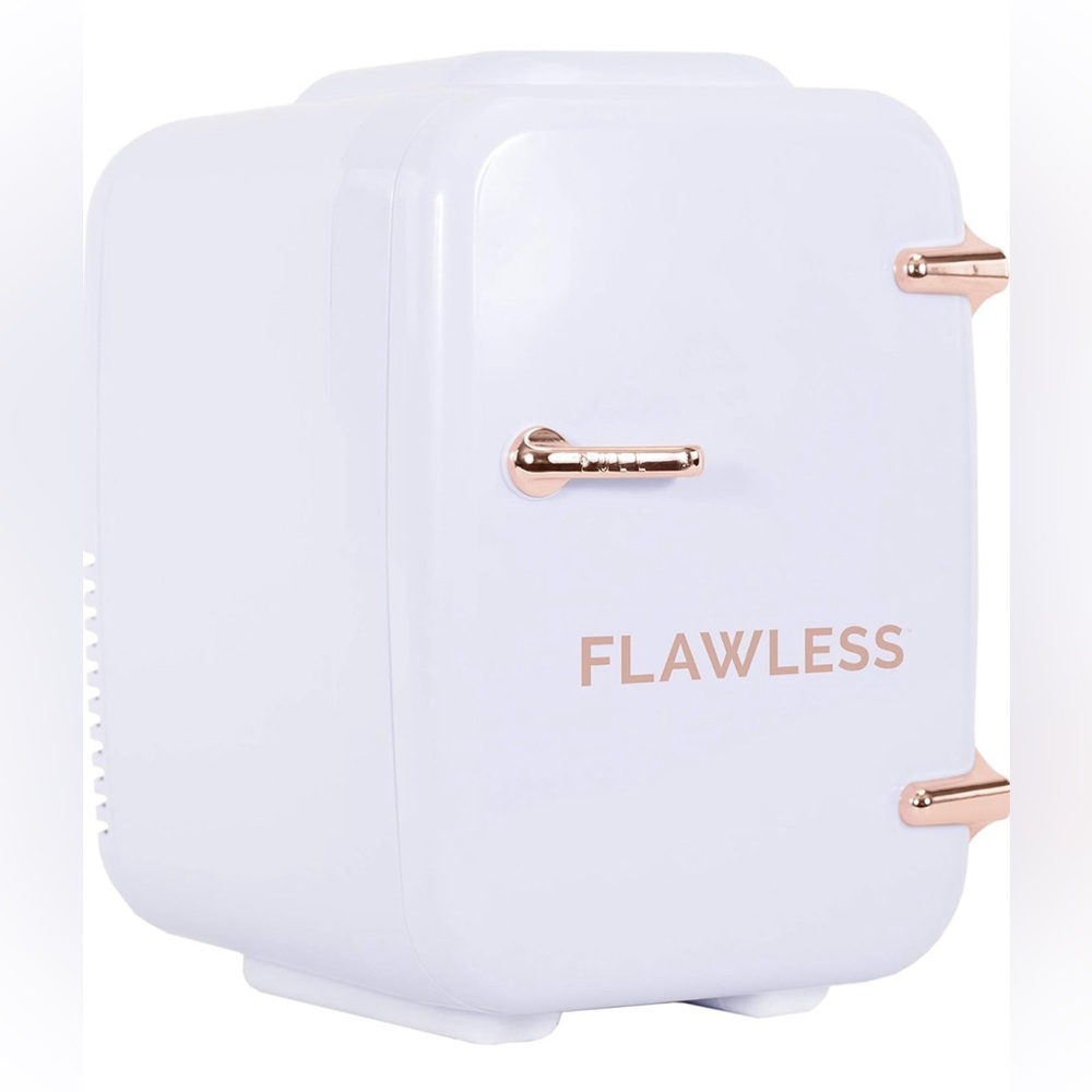 Flawless Mini Beauty Fridge for Makeup and Skincare, White, 4 Liter